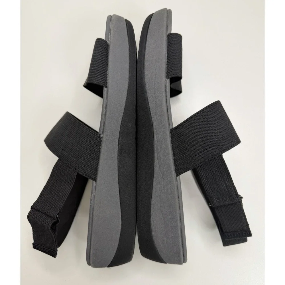Clarks Womens Arla Jacory Black Comfort Strap Sandals Size 10‎